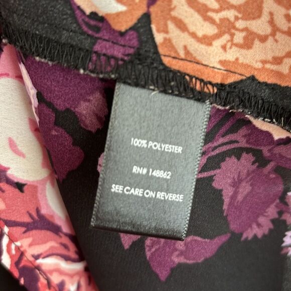 Torrid Sophie Floral Georgette Swing Tunic Cami Tank Top Plus Sz 1 - Picture 6 of 7